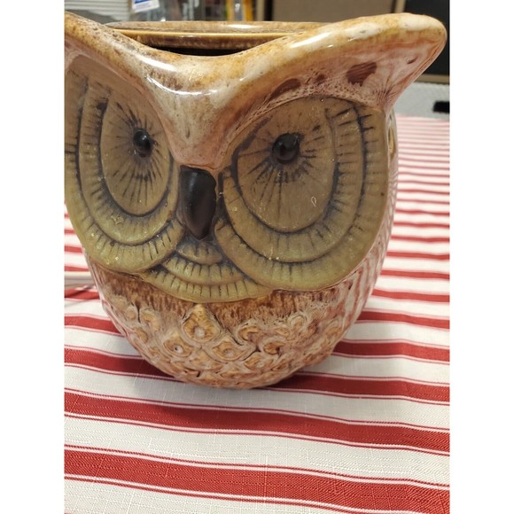 ScentSationals Intertek Light Up Owl Ceramic Wax Warmer Lamp Nightlight 6" Tall - Picture 3 of 6